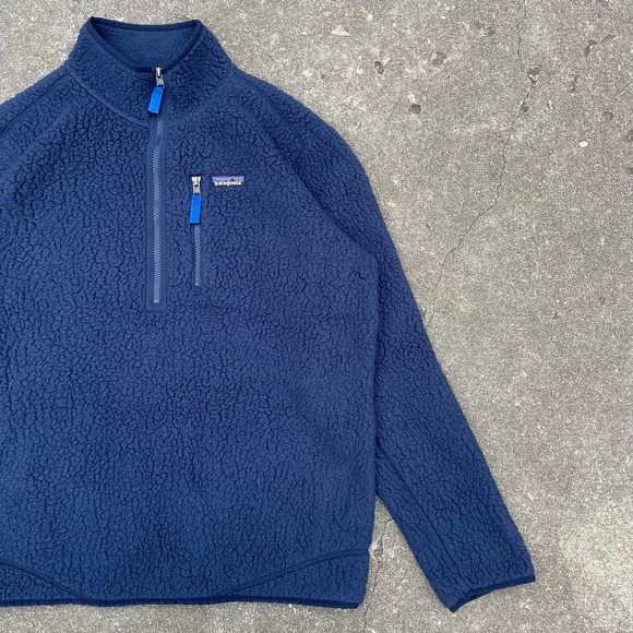 Patagonia Fleece Teddy 1/2 Zip Jacket Men's Large - Picture 1 of 4